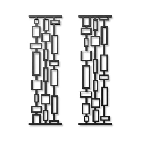 Décoration murale en métal style moderne du milieu du siècle